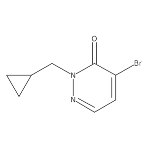 4-Bromo-2-(cyclopropylmethyl)pyridazin-3(2H)-one Structure