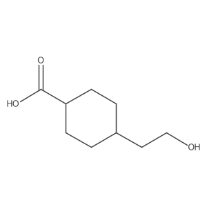 4-(2-Hydroxyethyl)cyclohexane-1-carboxylic acid结构式