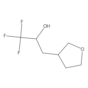 1,1,1-Trifluoro-3-(oxolan-3-yl)propan-2-ol结构式