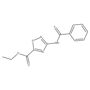 Ethyl 3-benzenethioamido-1,2,4-thiadiazole-5-carboxylate Structure