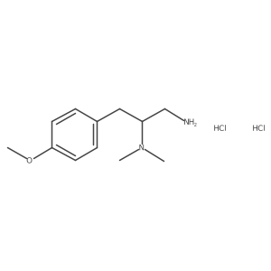 (S)-3-(4-Methoxyphenyl)-N2,N2-dimethylpropane-1,2-diamine 2hcl Structure