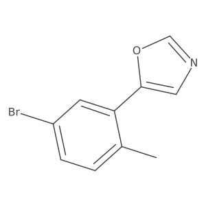 5-(5-Bromo-2-methylphenyl)-1,3-oxazole Structure