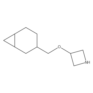3-({Bicyclo[4.1.0]heptan-3-yl}methoxy)azetidine结构式