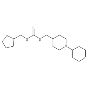 1-((1-(tetrahydro-2H-pyran-4-yl)piperidin-4-yl)methyl)-3-((tetrahydrofuran-2-yl)methyl)urea Structure