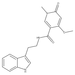 N-(2-(1H-indol-3-yl)ethyl)-4-methoxy-1-methyl-6-oxo-1,6-dihydropyridine-3-carboxamide Structure