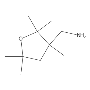 (2,2,3,5,5-Pentamethyltetrahydrofuran-3-yl)methanamine Structure