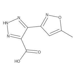 5-(5-methyl-1,2-oxazol-3-yl)-1H-1,2,3-triazole-4-carboxylic acid结构式