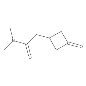 N,N-dimethyl-2-(3-oxocyclobutyl)acetamide结构式