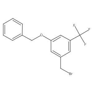1-(Bromomethyl)-3-phenylmethoxy-5-(trifluoromethyl)benzene Structure