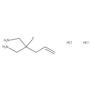 2-(Aminomethyl)-2-fluoropent-4-en-1-amine dihydrochloride结构式