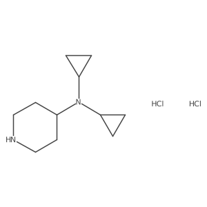 N,N-dicyclopropylpiperidin-4-amine dihydrochloride结构式