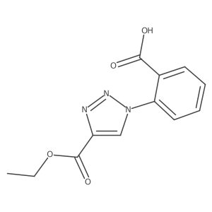 2-[4-(ethoxycarbonyl)-1H-1,2,3-triazol-1-yl]benzoic acid结构式