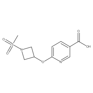 6-((1-(Methylsulfonyl)azetidin-3-yl)oxy)nicotinic acid Structure