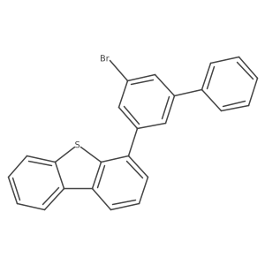 4-(5-Bromo-[1,1'-biphenyl]-3-yl)dibenzo[b,d]thiophene结构式