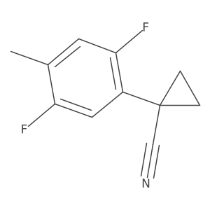 1-(2,5-Difluoro-4-methylphenyl)cyclopropane-1-carbonitrile Structure
