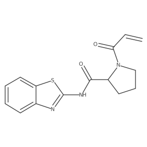 N-(1,3-Benzothiazol-2-yl)-1-prop-2-enoylpyrrolidine-2-carboxamide Structure