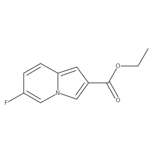 Ethyl 6-fluoroindolizine-2-carboxylate结构式