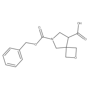 6-((Benzyloxy)carbonyl)-2-oxa-6-azaspiro[3.4]octane-8-carboxylic acid结构式