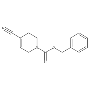 Benzyl 4-cyano-1,2,3,6-tetrahydropyridine-1-carboxylate结构式
