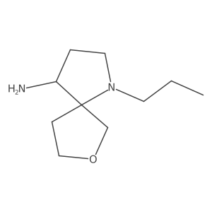 1-Propyl-7-oxa-1-azaspiro[4.4]nonan-4-amine结构式