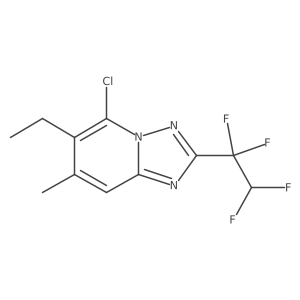 5-Chloro-6-ethyl-7-methyl-2-(1,1,2,2-tetrafluoroethyl)-[1,2,4]triazolo[1,5-a]pyridine Structure