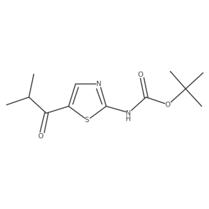 tert-butyl N-[5-(2-methylpropanoyl)-1,3-thiazol-2-yl]carbamate结构式