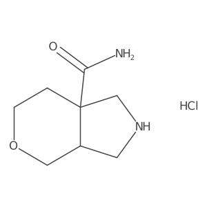 rac-(3aR,7aR)-octahydropyrano[3,4-c]pyrrole-7a-carboxamide hydrochloride, cis Structure
