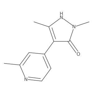 1,3-dimethyl-4-(2-methylpyridin-4-yl)-1H-pyrazol-5-ol Structure