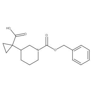 1-{1-[(Benzyloxy)carbonyl]piperidin-3-yl}cyclopropane-1-carboxylic acid Structure