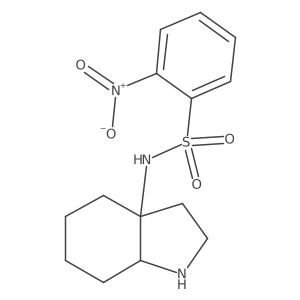 2-nitro-N-(octahydro-1H-indol-3a-yl)benzene-1-sulfonamide Structure