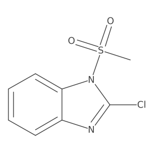 2-Chloro-1-(methylsulfonyl)-1H-benzimidazole Structure