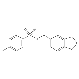 (2,3-Dihydro-1-benzofuran-5-yl)methyl 4-methylbenzene-1-sulfonate结构式