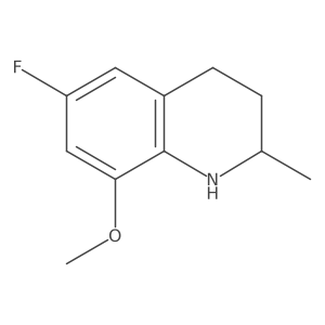 6-Fluoro-8-methoxy-2-methyl-1,2,3,4-tetrahydroquinoline结构式