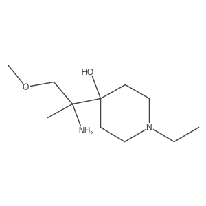 4-(2-Amino-1-methoxypropan-2-yl)-1-ethylpiperidin-4-ol Structure