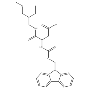 3-({[(9H-fluoren-9-yl)methoxy]carbonyl}amino)-3-{[2-(methoxymethyl)butyl]carbamoyl}propanoic acid Structure
