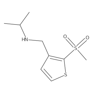 [(2-Methanesulfonylthiophen-3-yl)methyl](propan-2-yl)amine Structure