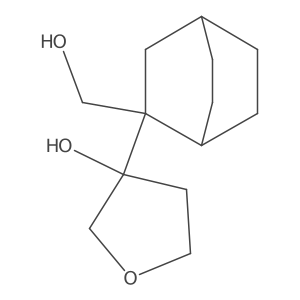 3-[2-(Hydroxymethyl)bicyclo[2.2.2]octan-2-yl]oxolan-3-ol结构式