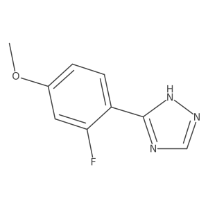 3-(2-fluoro-4-methoxyphenyl)-1H-1,2,4-triazole结构式