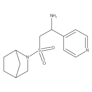 2-{2-Azabicyclo[2.2.1]heptane-2-sulfonyl}-1-(pyridin-4-yl)ethan-1-amine Structure