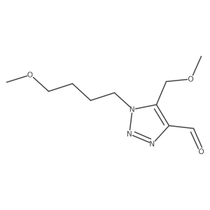 1-(4-methoxybutyl)-5-(methoxymethyl)-1H-1,2,3-triazole-4-carbaldehyde结构式