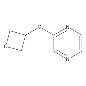 2-(Oxetan-3-yloxy)pyrazine结构式
