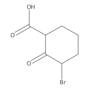 3-Bromo-2-oxocyclohexanecarboxylic acid Structure