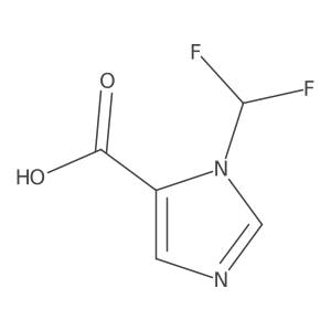 1-(Difluoromethyl)-1H-imidazole-5-carboxylic acid Structure