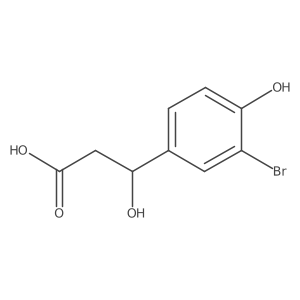 (3S)-3-(3-bromo-4-hydroxyphenyl)-3-hydroxypropanoic acid结构式