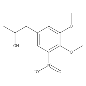 (2S)-1-(3,4-dimethoxy-5-nitrophenyl)propan-2-ol结构式