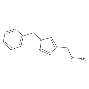 O-[(1-benzyl-1H-pyrazol-4-yl)methyl]hydroxylamine结构式