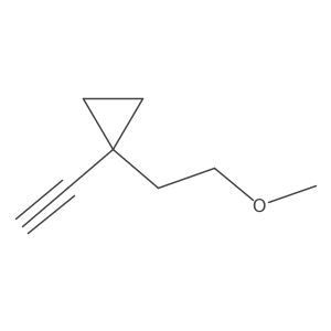 1-Ethynyl-1-(2-methoxyethyl)cyclopropane结构式