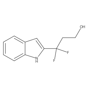 3,3-difluoro-3-(1H-indol-2-yl)propan-1-ol Structure
