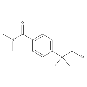 4-(1-bromo-2-methylpropan-2-yl)-N,N-dimethylbenzamide Structure