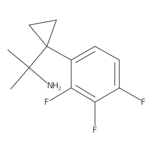 2-[1-(2,3,4-Trifluorophenyl)cyclopropyl]propan-2-amine Structure